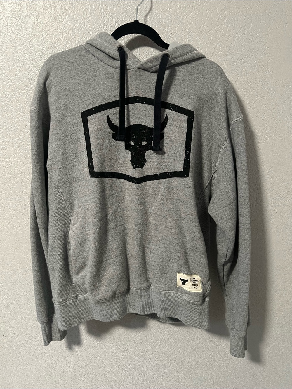 Under Armour Project Rock Men's Gray Pullover Hoodie